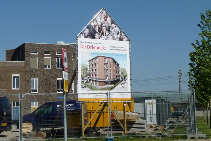 46 appartementen De Driehoek, Almere bouwen