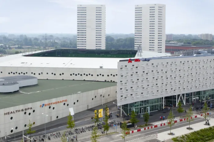 Alfa-college, Groningen drone foto