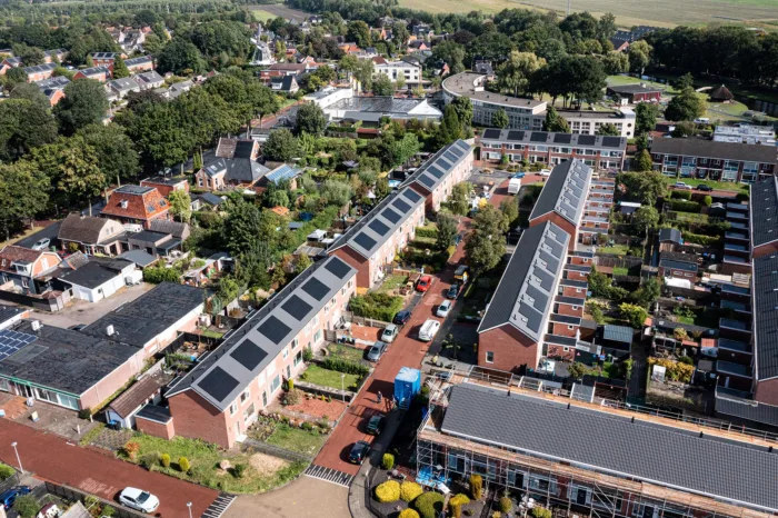 Verduurzaming 92 woningen Lefier in Harkstede