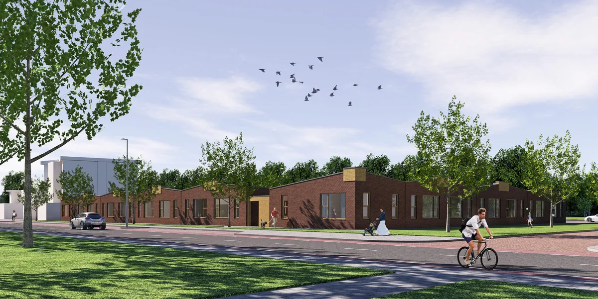 Artist impression 24 woningen Den Helder voor Helder Vastgoed