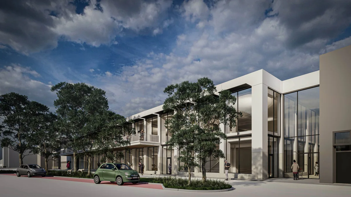 Artist impression winkelcentrum paddepoel