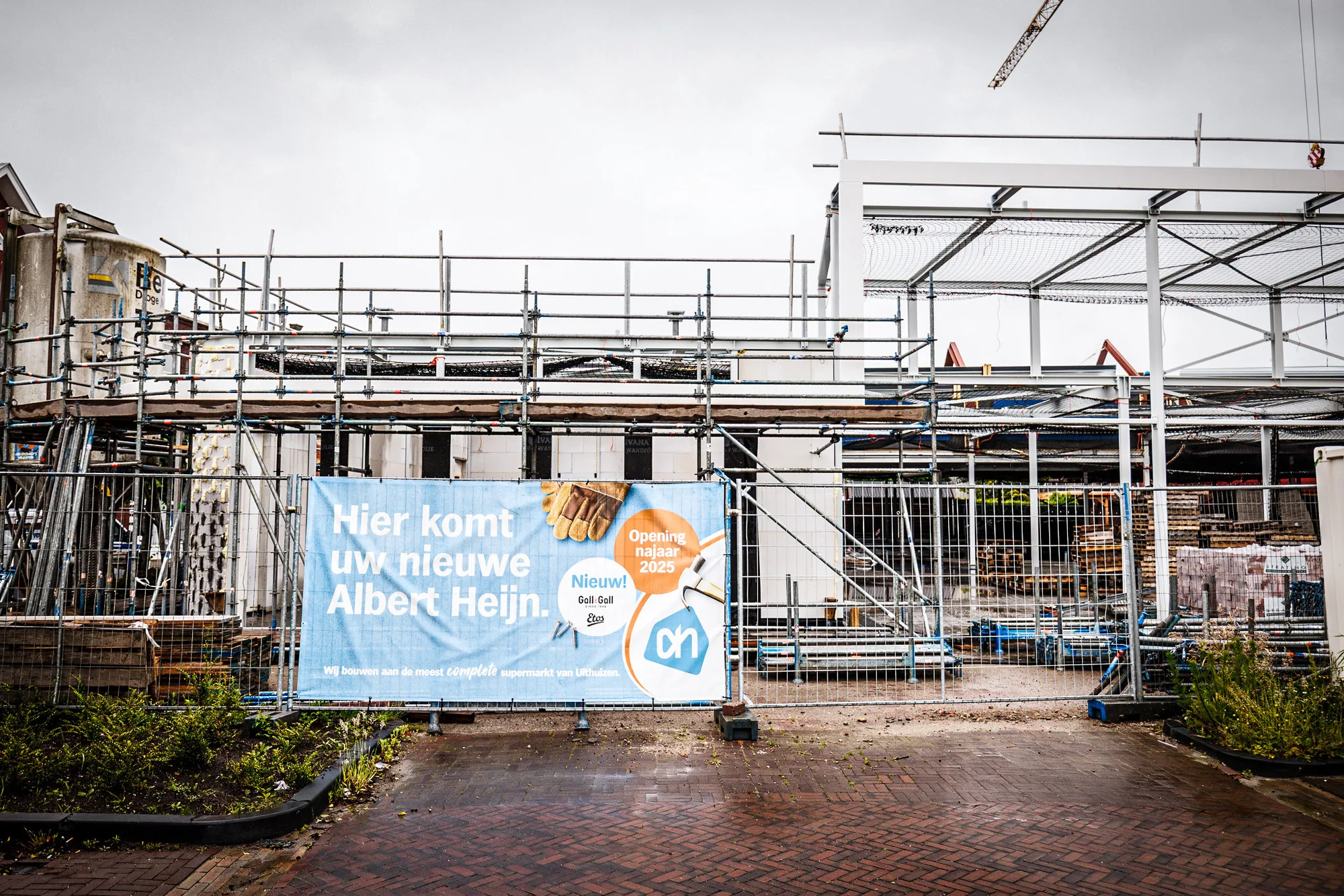 Bouw nieuwe Albert Heijn Uithuizen