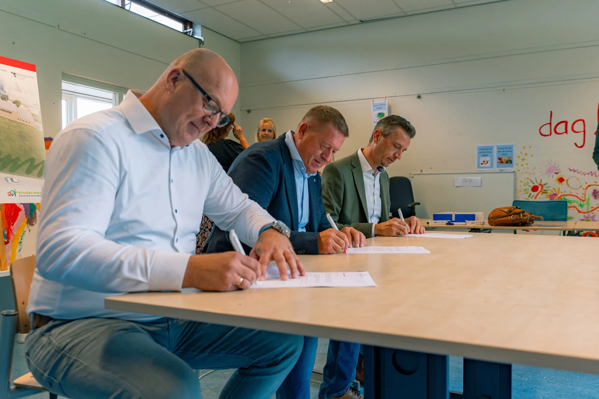 Ondertekening Jorritsma Bouw en KC de Greiden