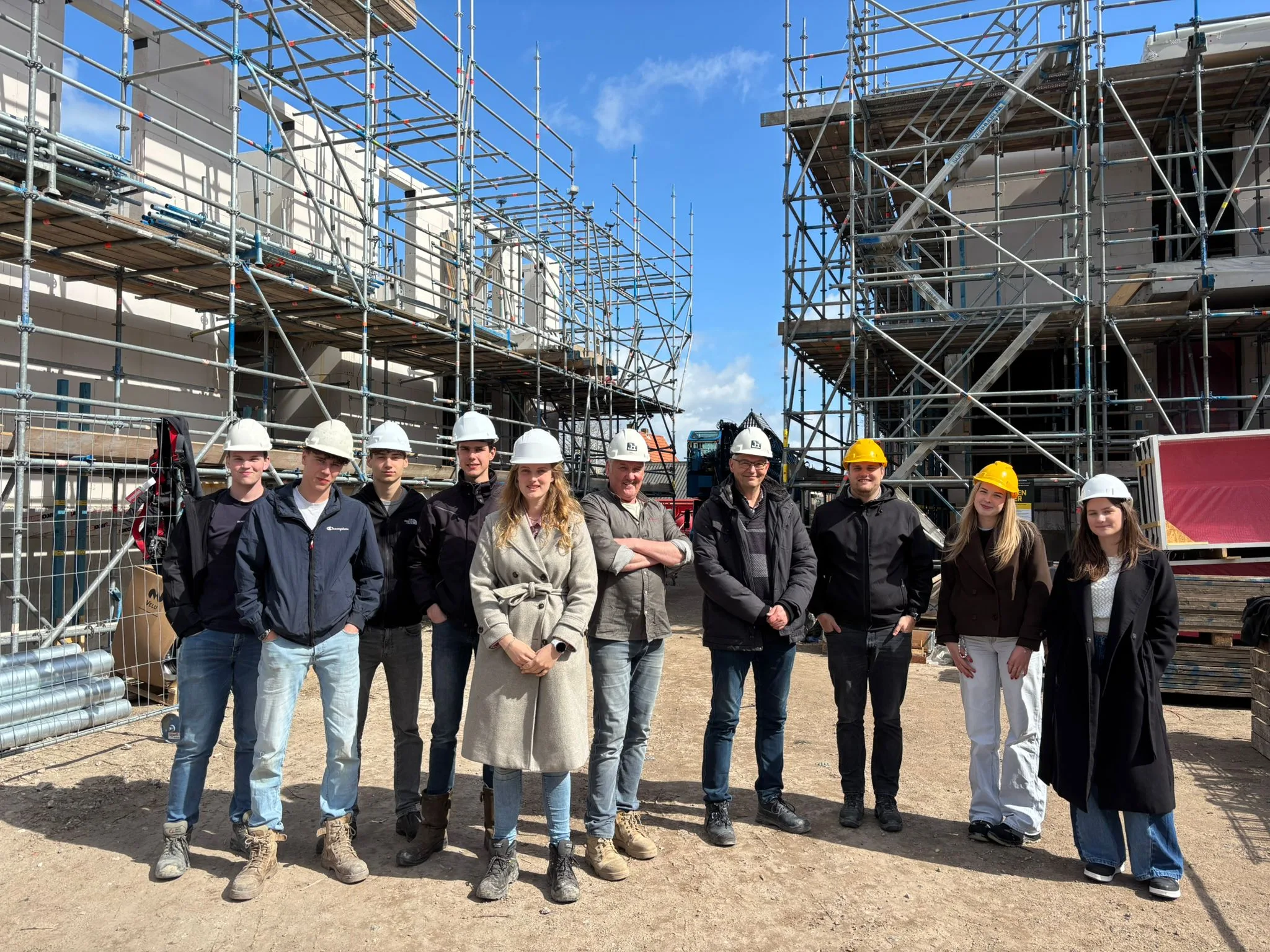 foto bouwbezoek studenten