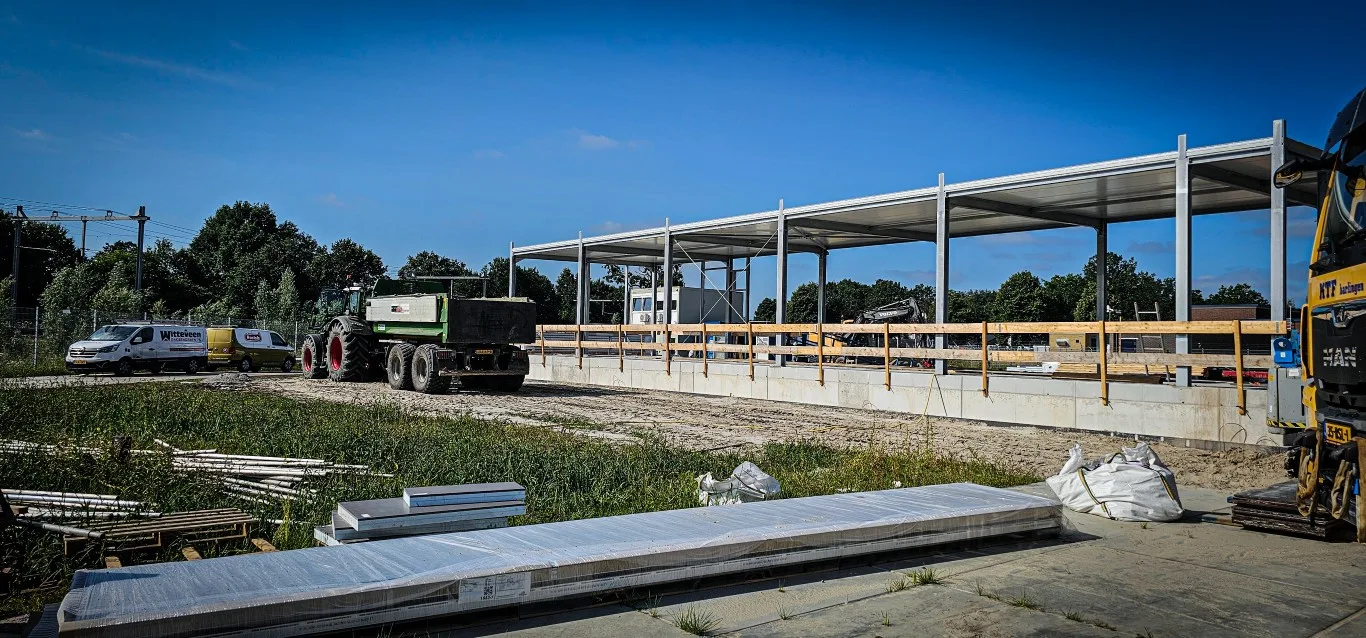 Nieuw hoogspanningsstation Enexis Hoogeveen in aanbouw